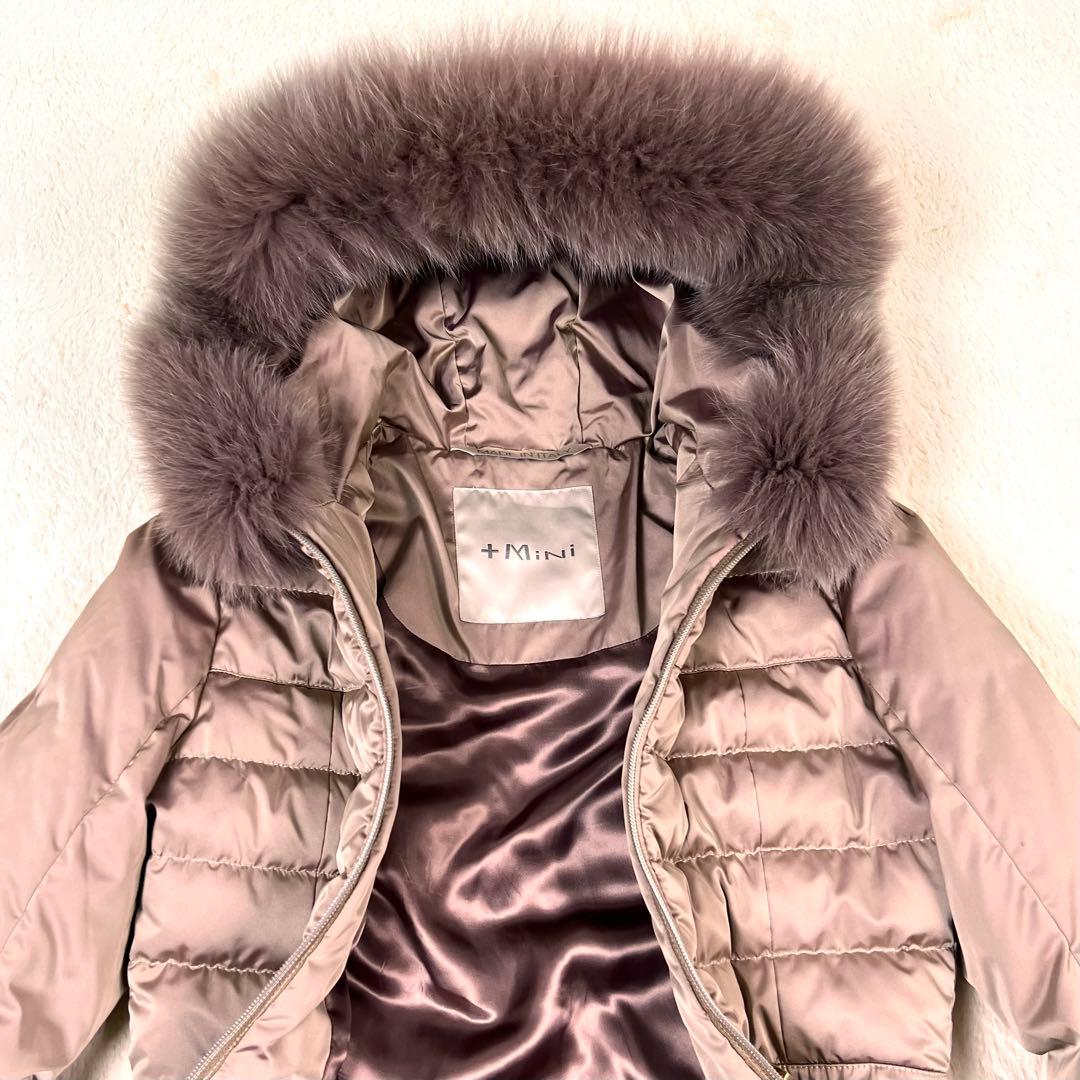 『美品』+MiNi ピュウミニ　ダウンジャケット イタリア　ピンクベージュ　42