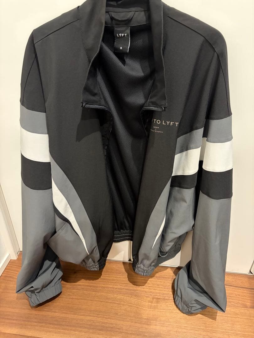 LYFT 2LINE オーバーサイズ トラックジャケット V.2 ブラック S