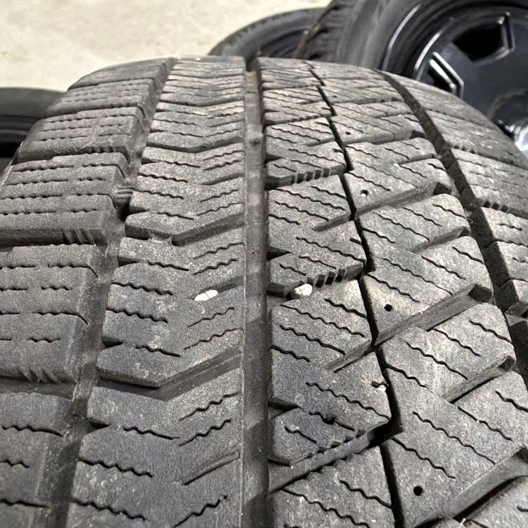 ブラック8スポークホイールセット 165/55R15