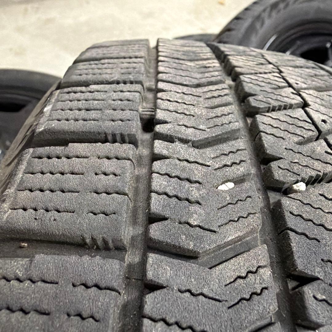 ブラック8スポークホイールセット 165/55R15