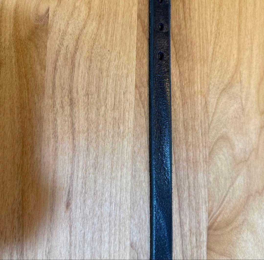 小物 OUR LEGACY 2CM BELT BLACK LEATHER L80