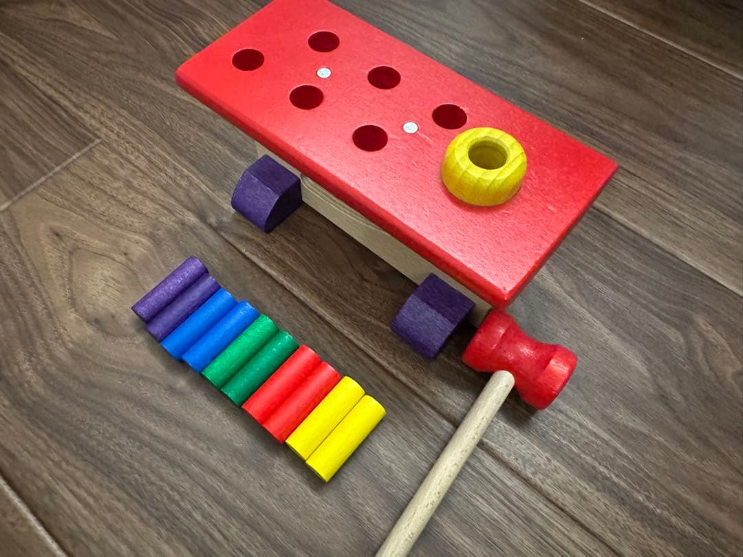 大工さん ニック社木製 知育玩具 ハンマートイ