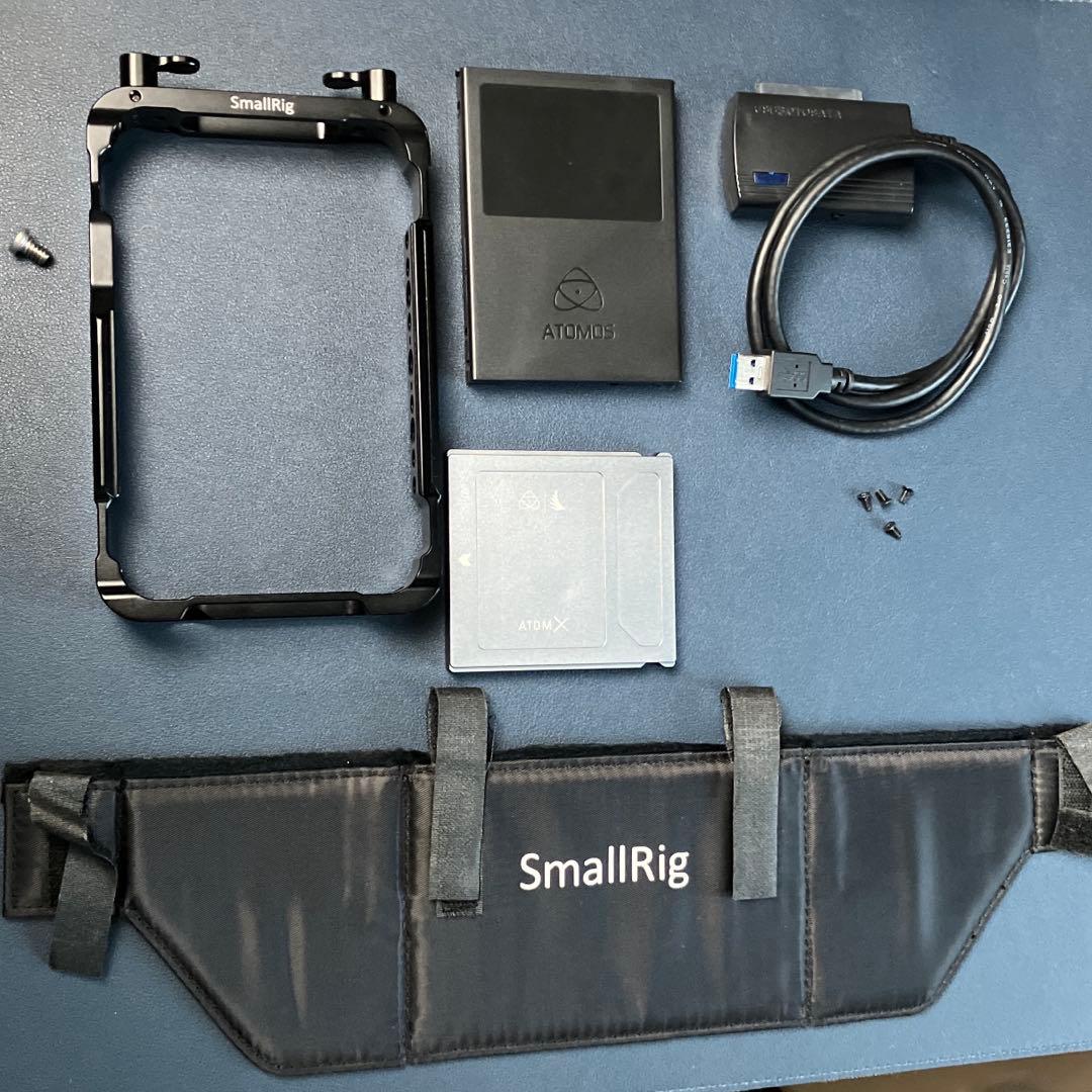 ATOMOS NINJA Ⅴ HDRモニタレコーダー、他(ケージ、SSDなど)