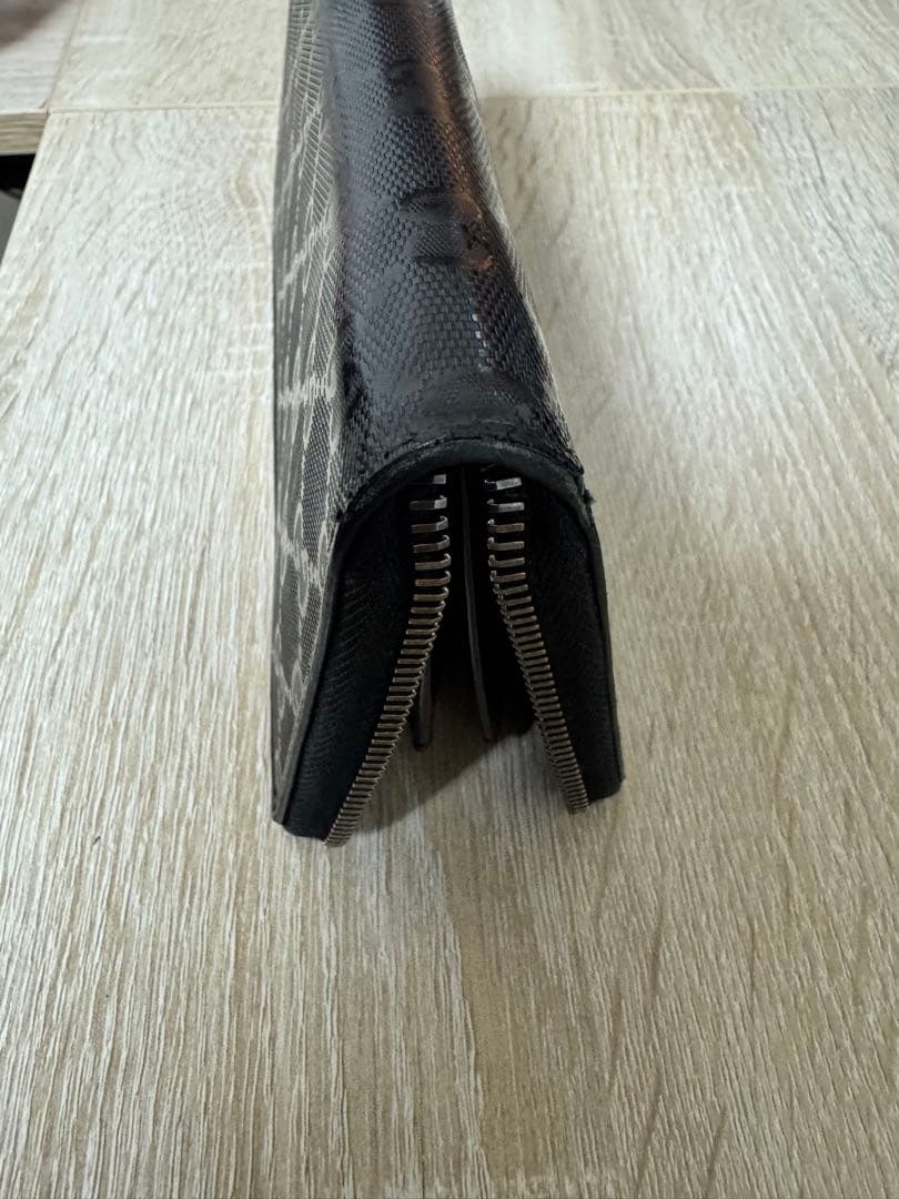 SyouGUCCI グッチ ラウンドファスナー 長財布 レザー ブラッ