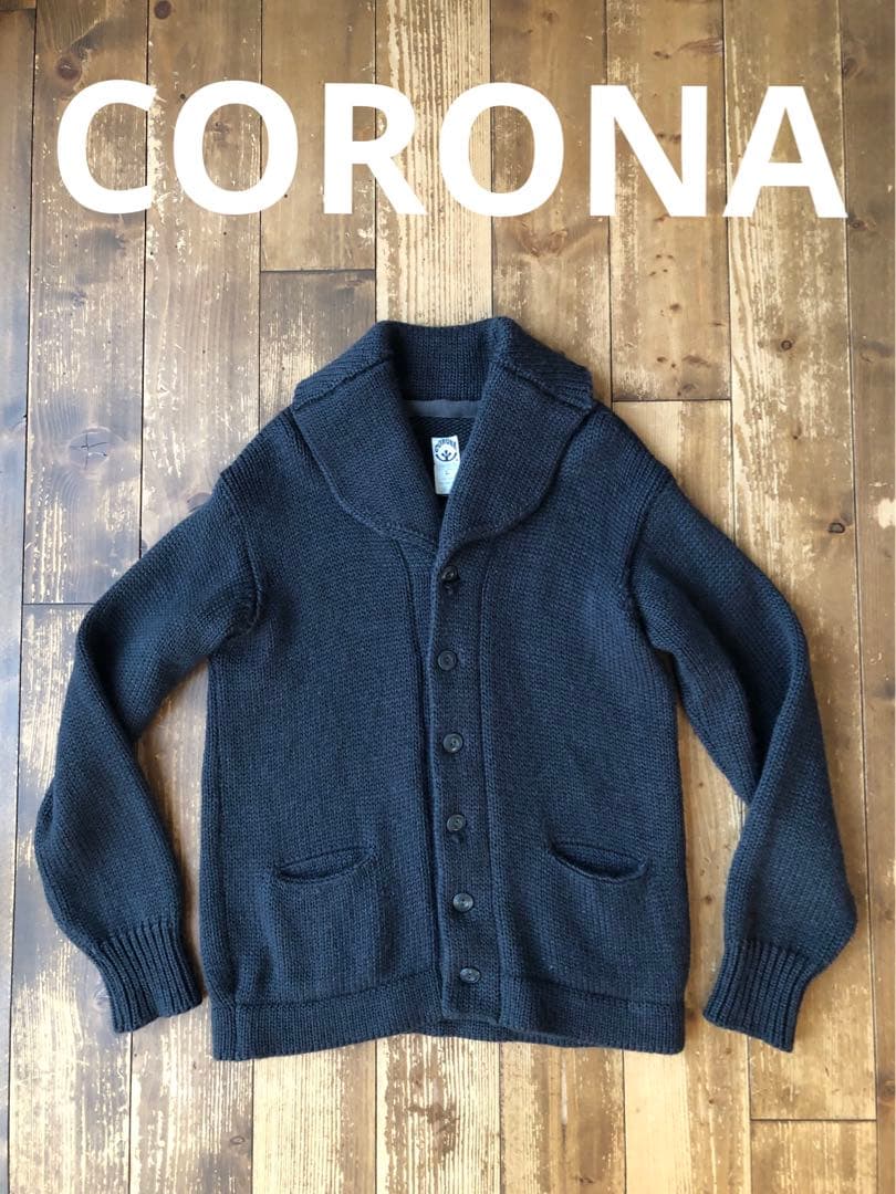 CORONA コロナ カウチンニット ガウン グレー L インバーアラン
