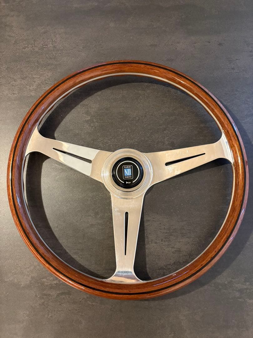NARDI クラシック ウッド&ポリッシュスポーク 380mm ナルディ