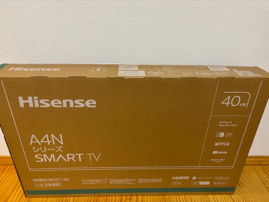 Hisense A4Nシリーズ 40V型 SMART TV