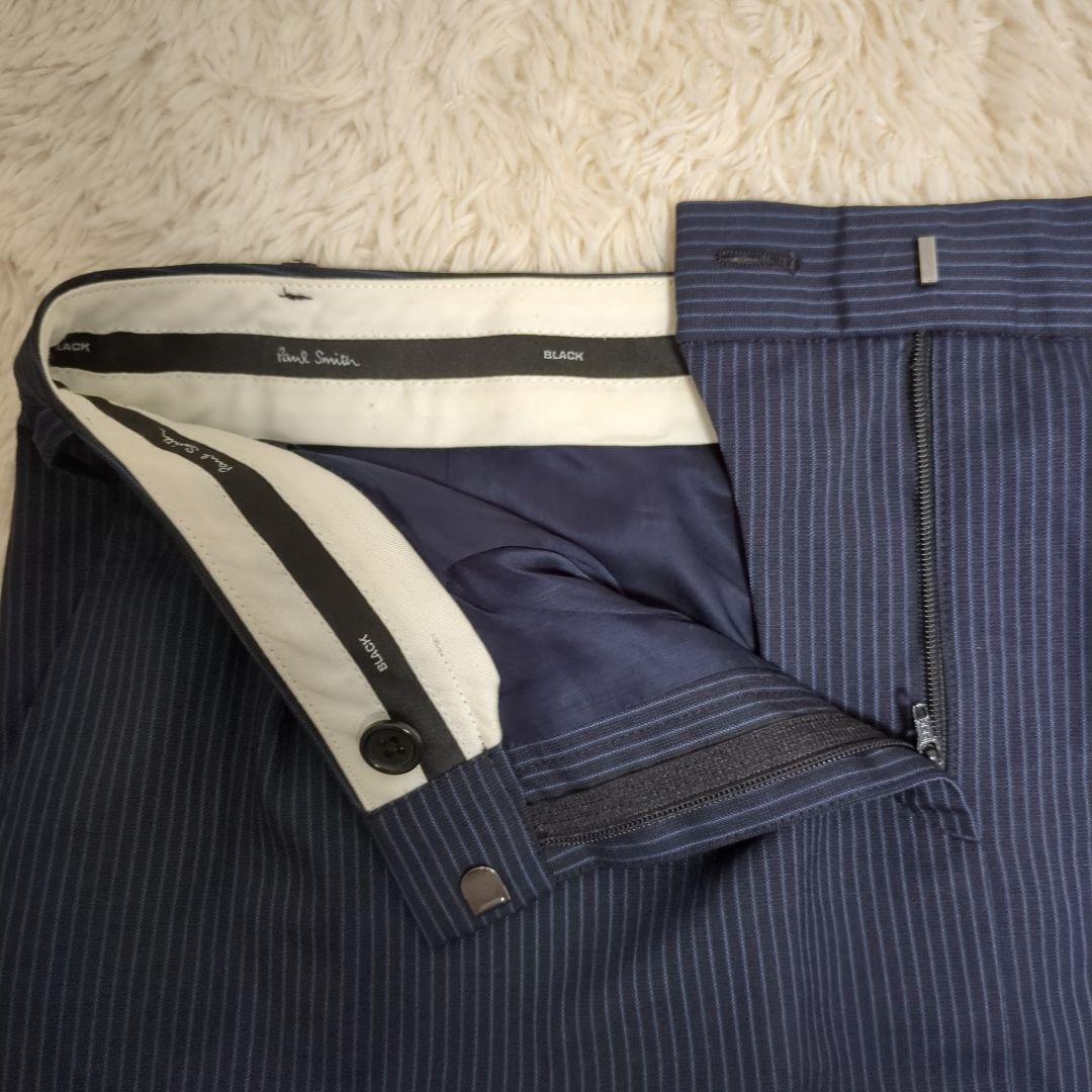 【訳アリ】ポールスミス　ブラックレーベル　スカートセットアップ ストライプ　L