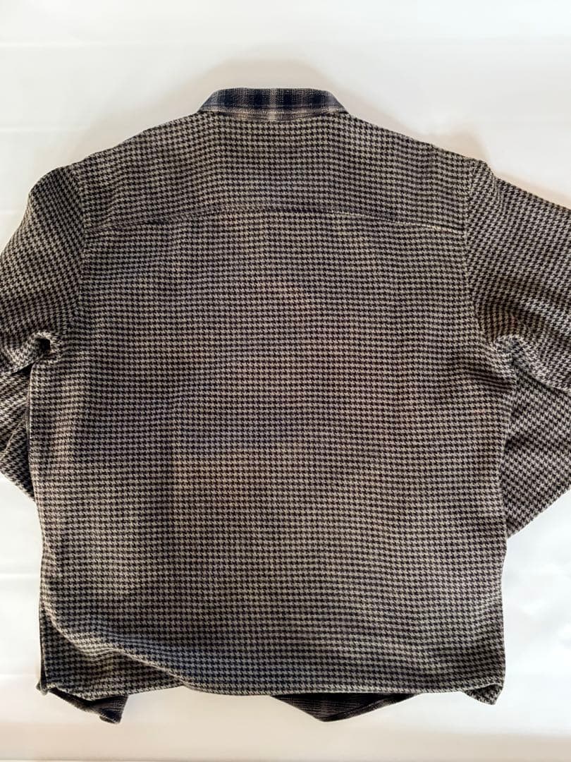 トップス supreme Houndstooth Plaid Flannel Shirt