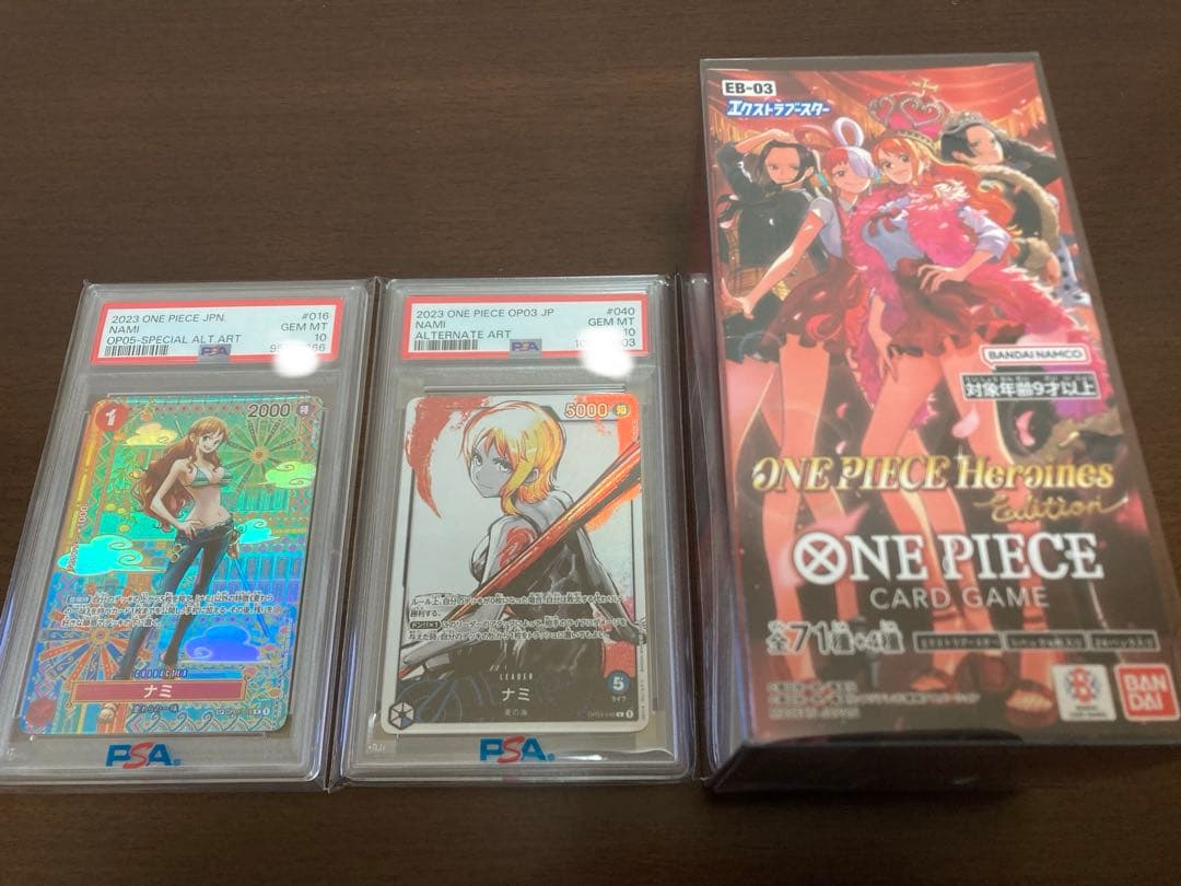 ナミ SP、ナミ Lパラレル PSA10 ＋ヒロインズエディション 1BOX