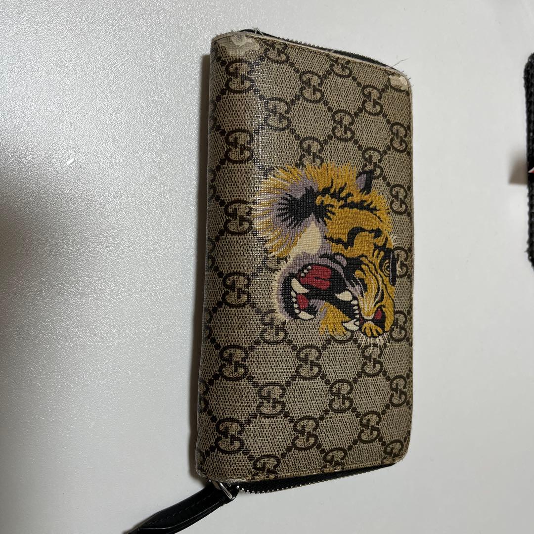 GGロゴ タイガー柄 長財布