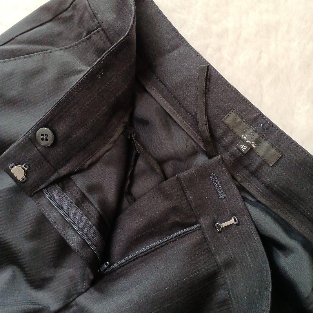 iCB complete 高級ライン パンツセットアップ 42　大きいサイズ　紺