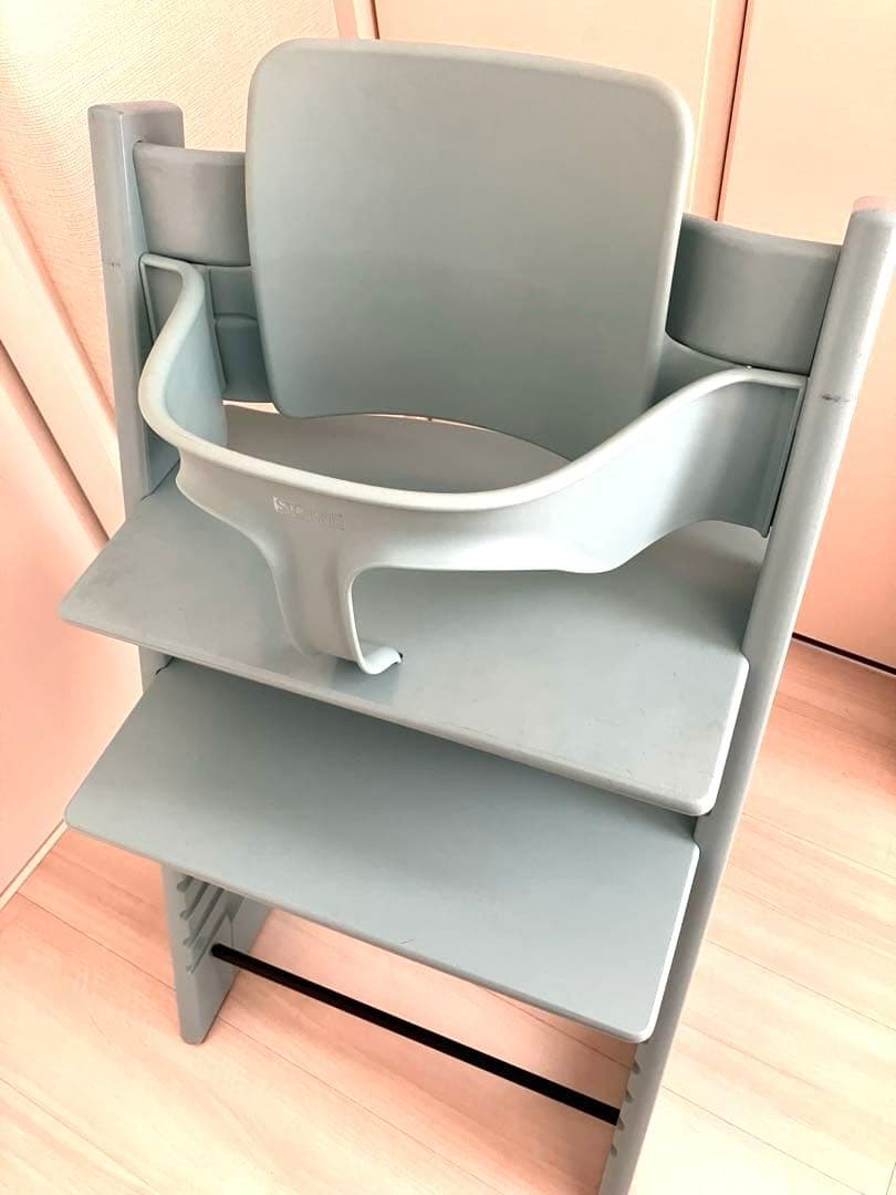 STOKKE トリップトラップ（椅子本体＆ベビーセット）　アクアブルー