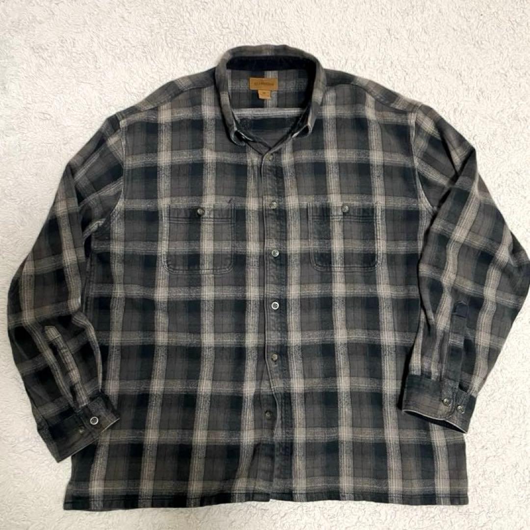 90s ST. JOHN'S BAY シャドウ オンブレ チェックXXL