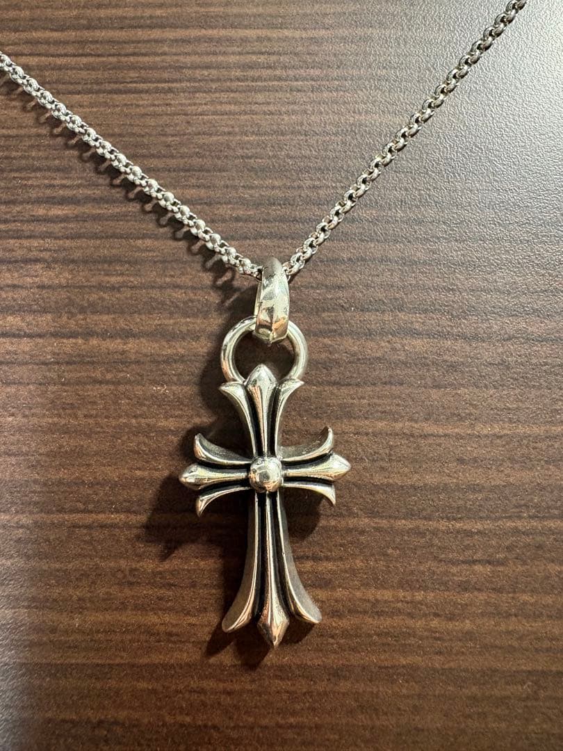 クロムハーツ　十字架　チェーン付き　55㎝　即購入可