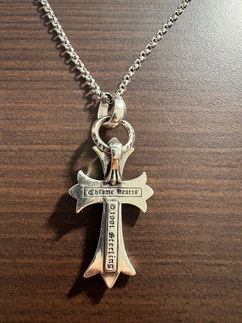 クロムハーツ　十字架　チェーン付き　55㎝　即購入可