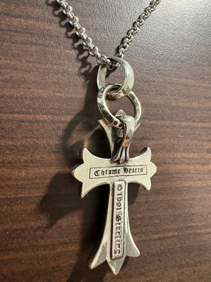 クロムハーツ　十字架　チェーン付き　55㎝　即購入可
