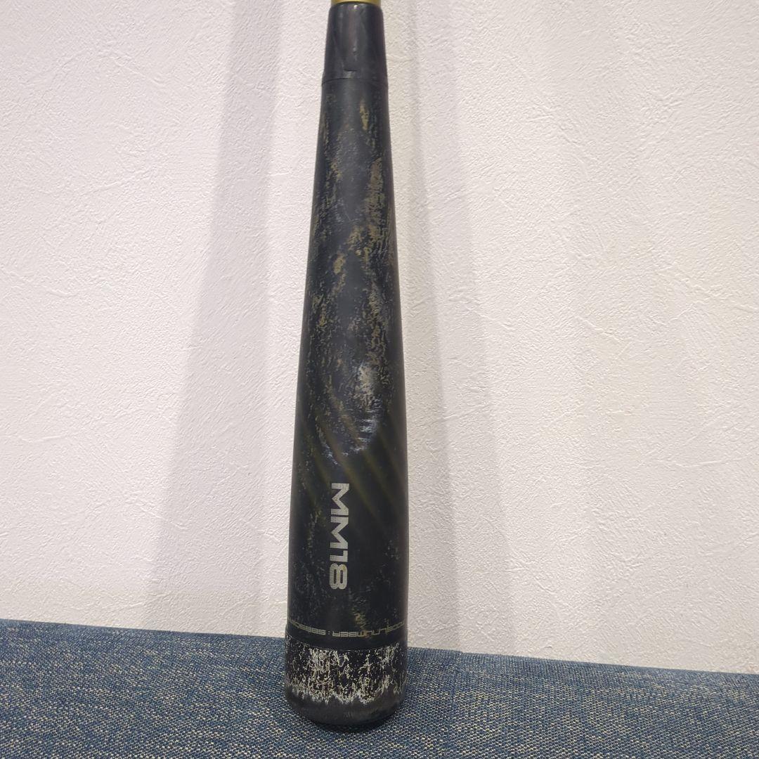 少年軟式MM18 軟式バット ブラック/ゴールド