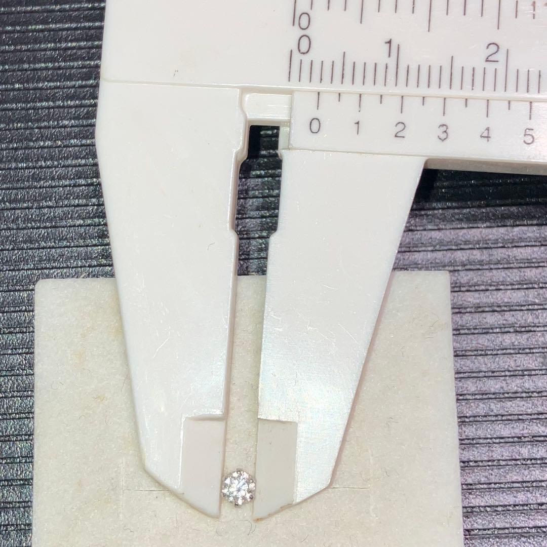 プラチナ台一粒ダイヤモンドピアス(片耳用)