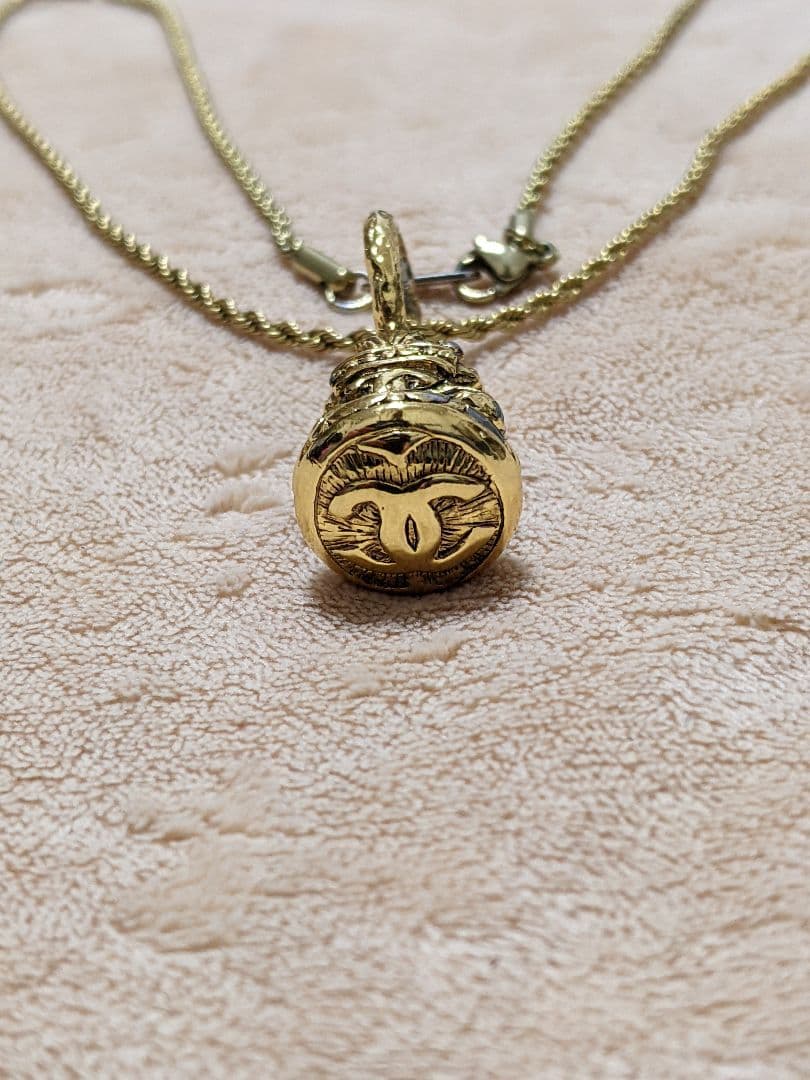 A*A様 CHANELシャネル レアなヴィンテージチャーム+18KGPネックレス