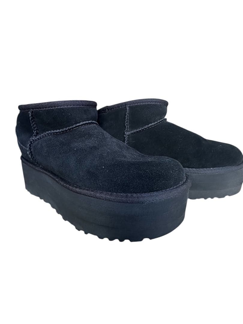 UGG 厚底　ブーツ　ブラック　美品