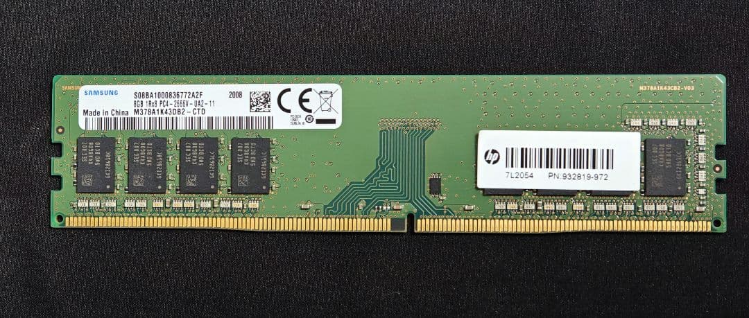 メモリ SAMSUNG M378A1K43DB2-CTD 8GB 1枚