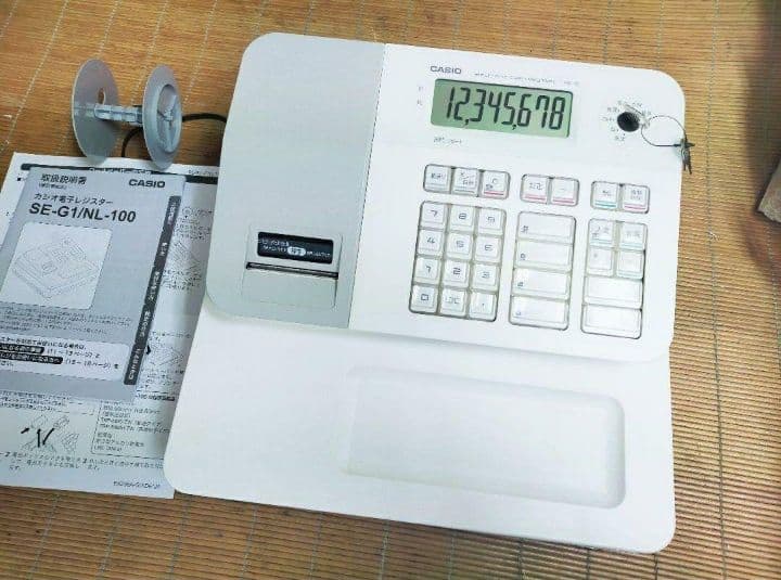 カシオレジスター　SE-G1　中古品　人気機種感熱紙　送料無料　000034