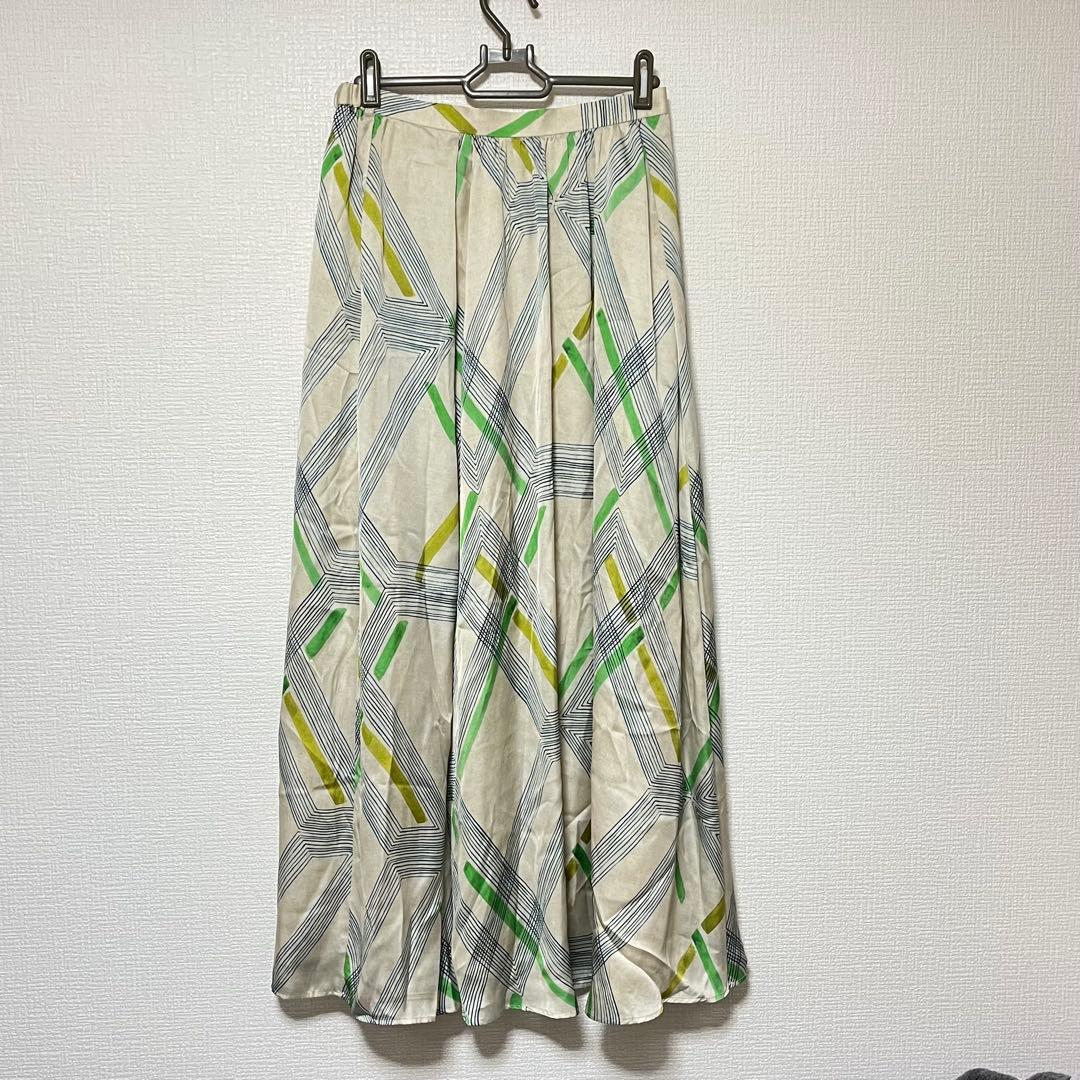 【HOUSE OF LOTUS】 マルチアーガイルプリントマキシスカートM日本製