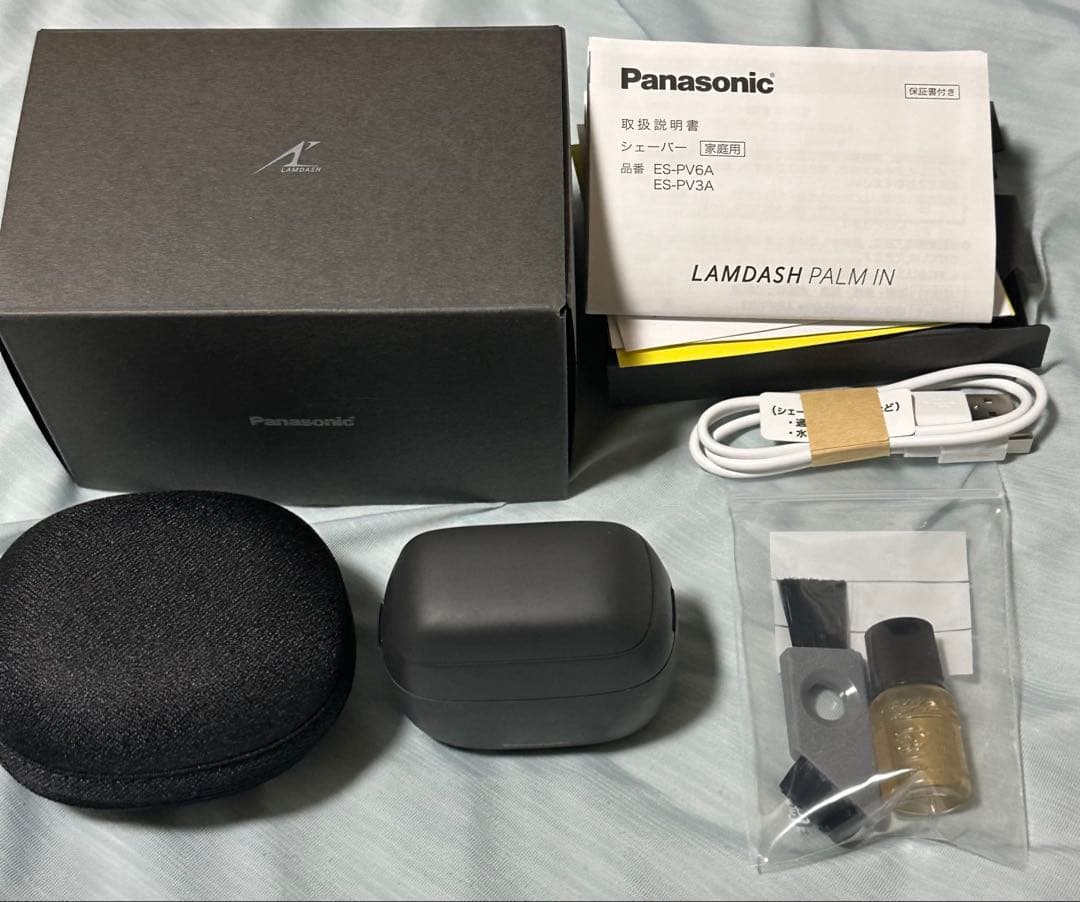 【美品】Panasonic ラムダッシュ パームイン ES-PV3A-K