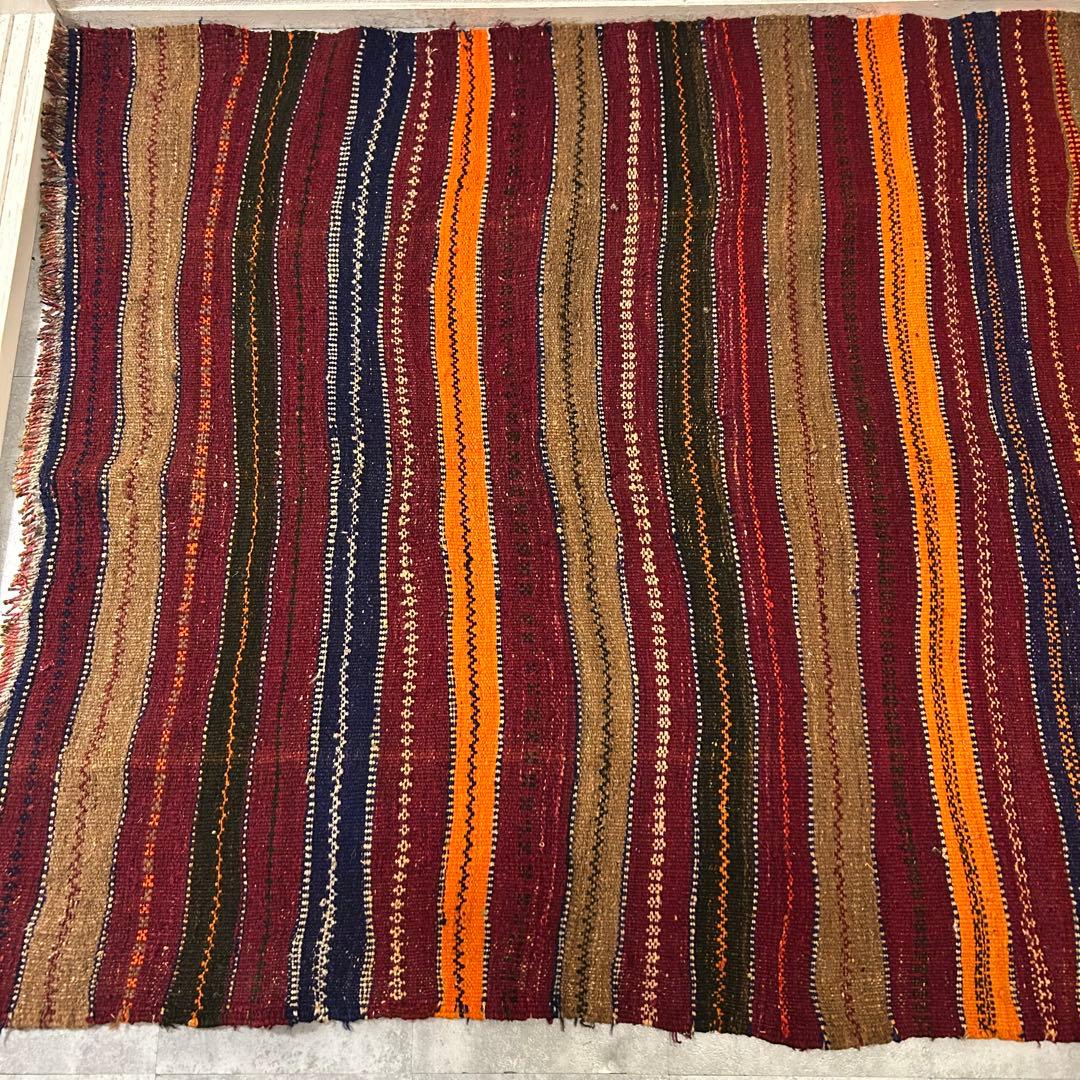 【1980's vintage】291cm × 146cm 大判ビンテージラグ