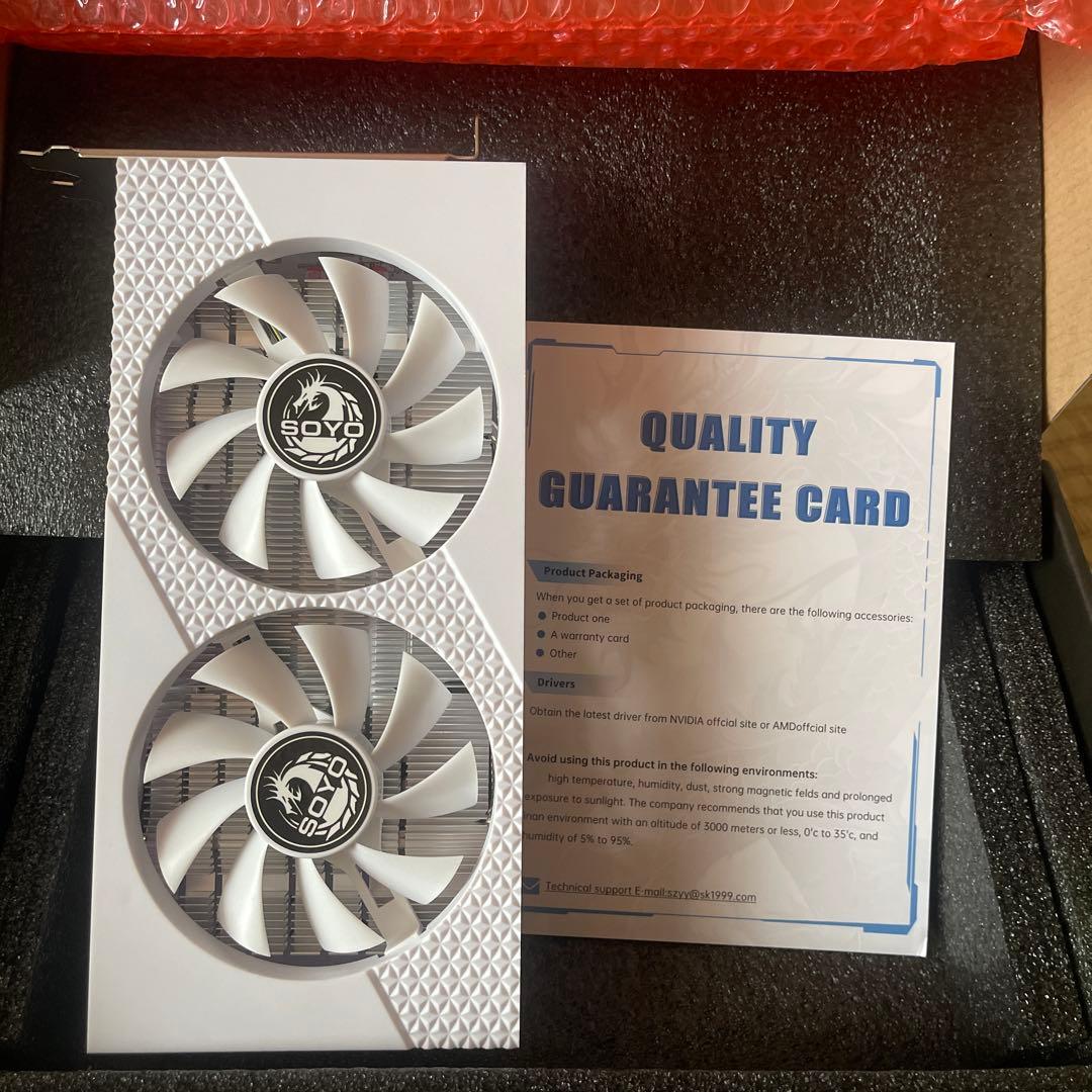 SOYO デュアルファン ホワイトクーラー Radeon RX 580 8GB