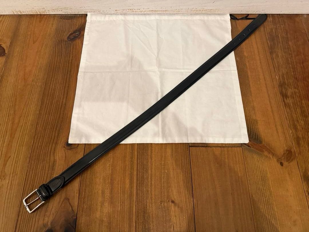 J.PRESS コードバン馬革 日本製ブラックベルト美品 2/12金で一時停止