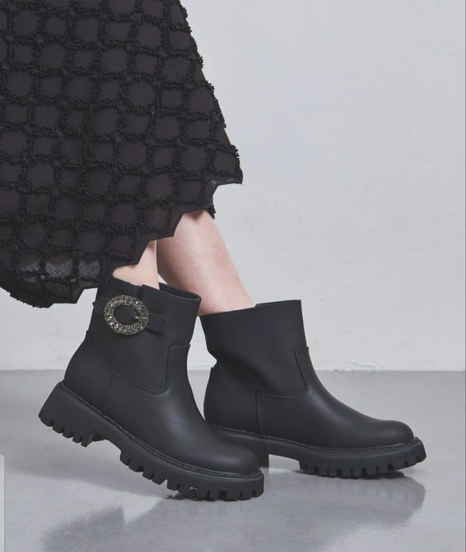 ユナイテッドアローズ　ビジューレインブーツ　24cm