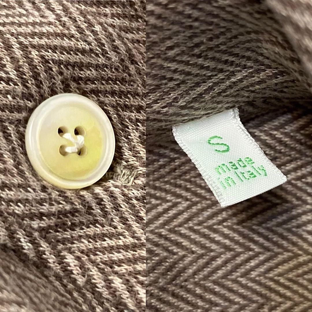 美品 Finamore S イタリア製 定価¥45,000程 ヘリンボン