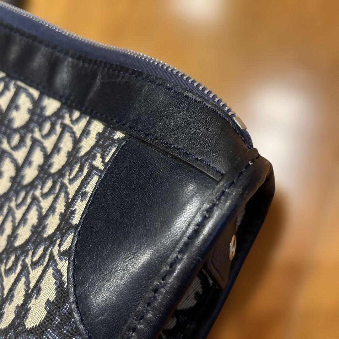 ディオール　ハンドバッグ　トロッター柄　ジャガード　ヴィンテージ　金具