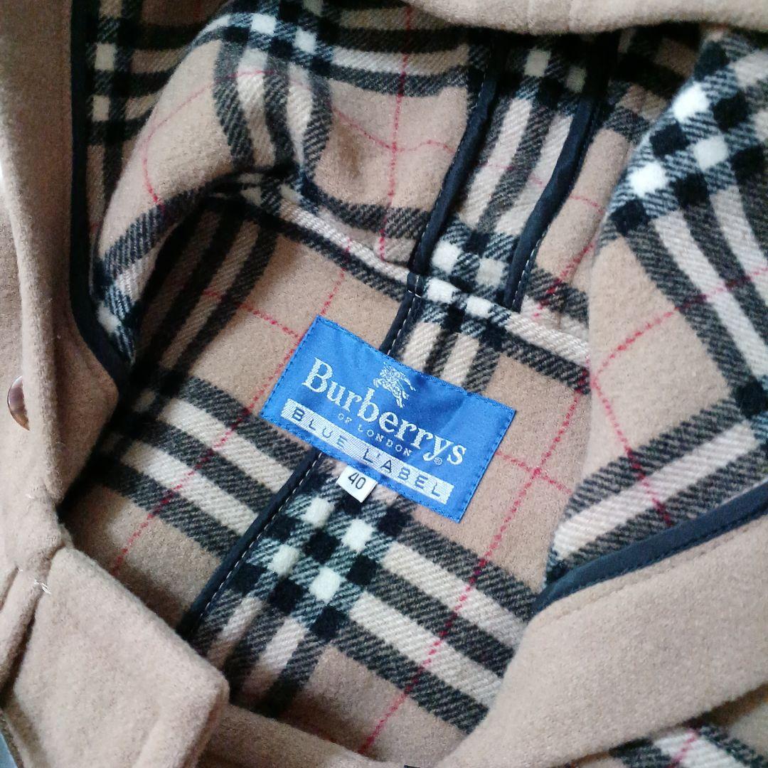 美品✨️バーバリーズ オブ ブルーレーベル　ダッフルコート　ロング　ノバチェック