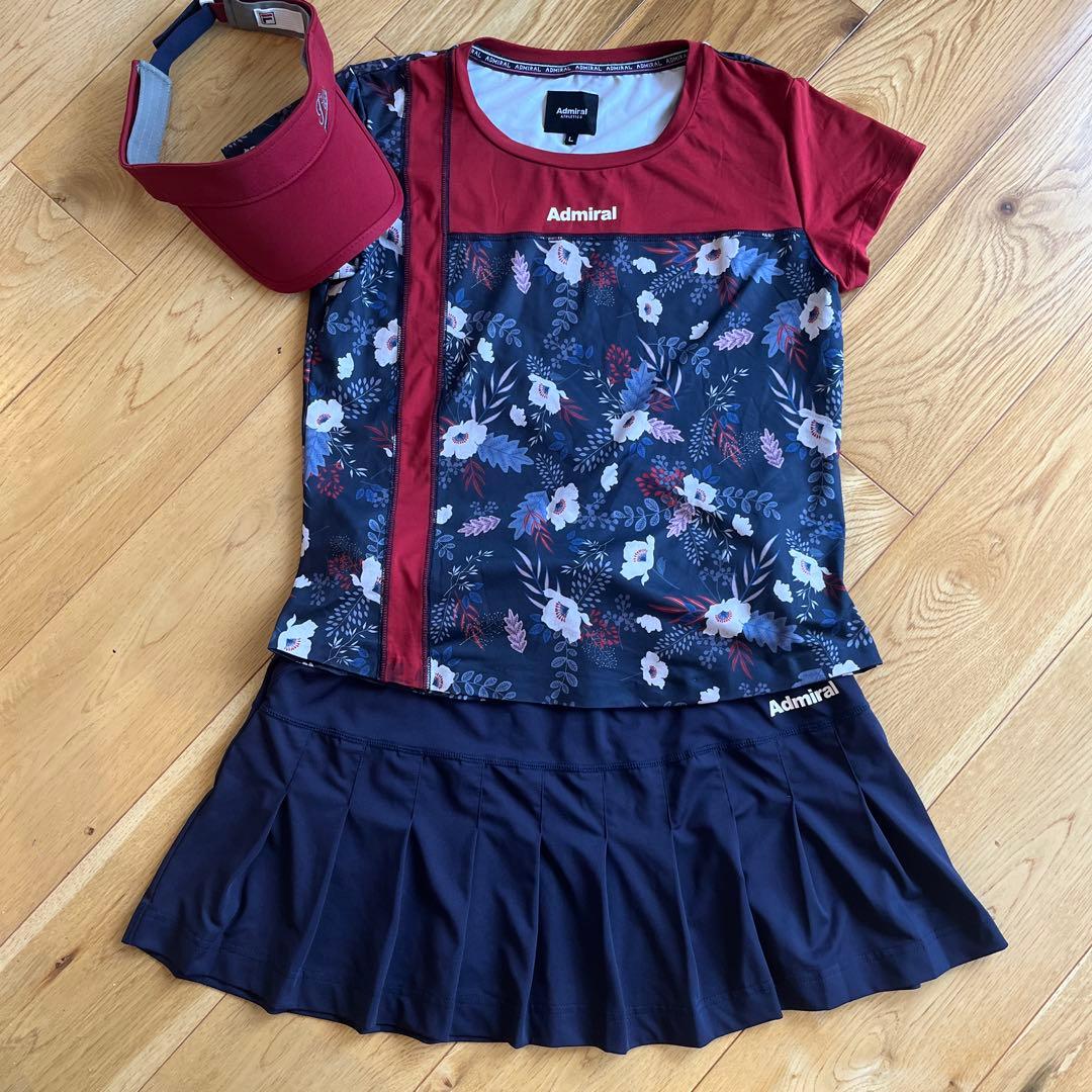 admiral アドミラル♡【美品】花柄のシャツとミニマムプリーツスコート