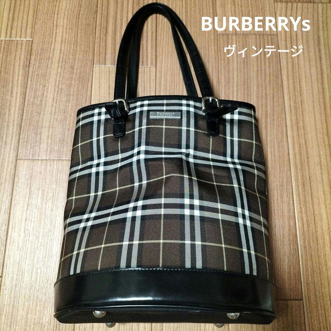 Burberrys ブルーレーベル チェック柄トートバッグ ショルダーバケツ