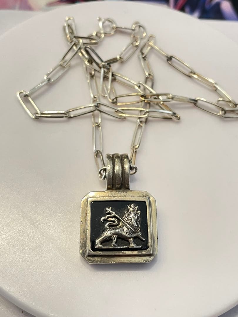 ★【希少】ボブ・マーリー シルバーネックレス　silver925 オニキス★