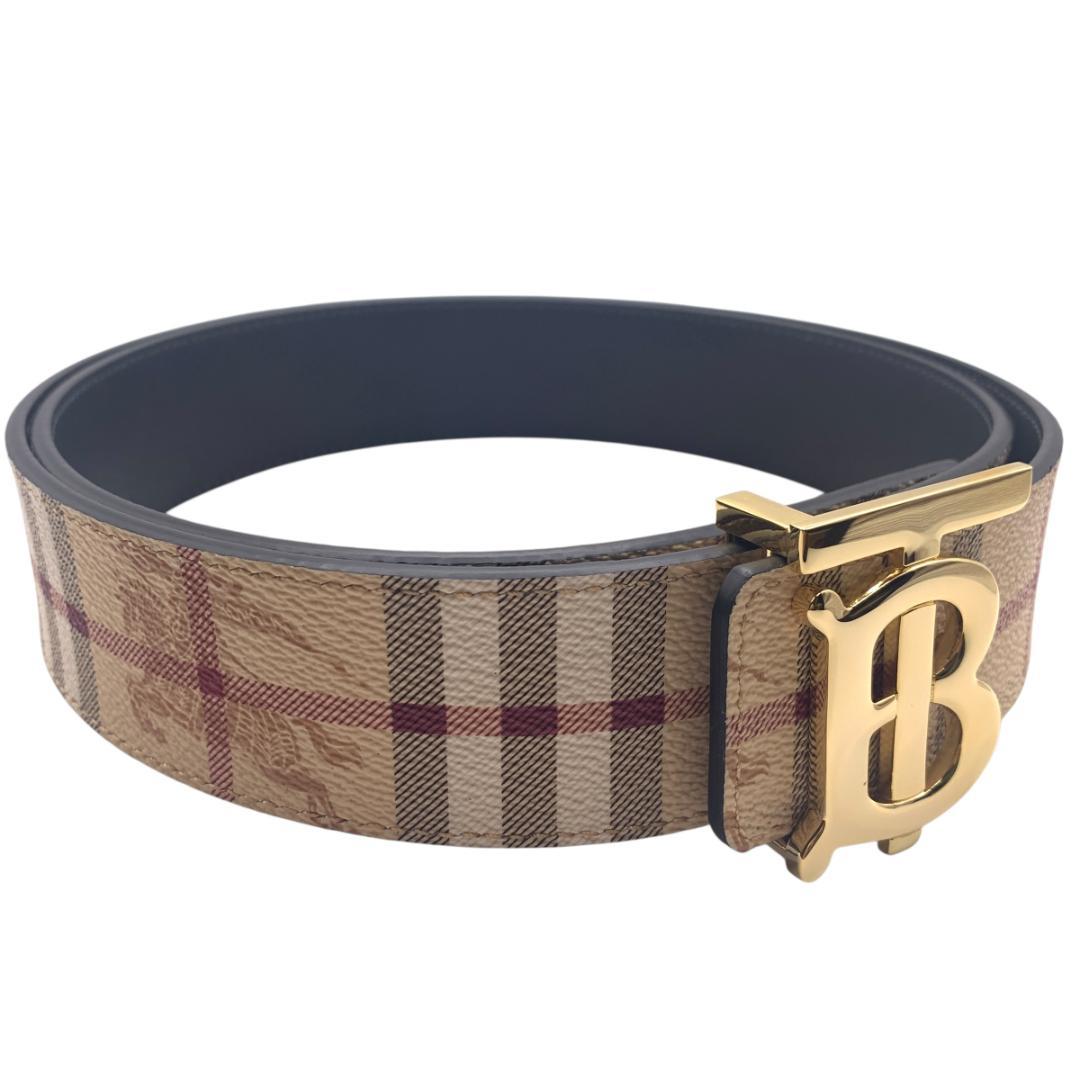 【穴あけパンチ】Burberry　バーバリー　　リバーシブル　96-106ｃｍ