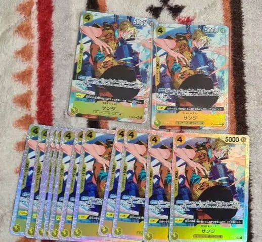 ワンピース カードゲーム サンジ ホロカードセット18枚