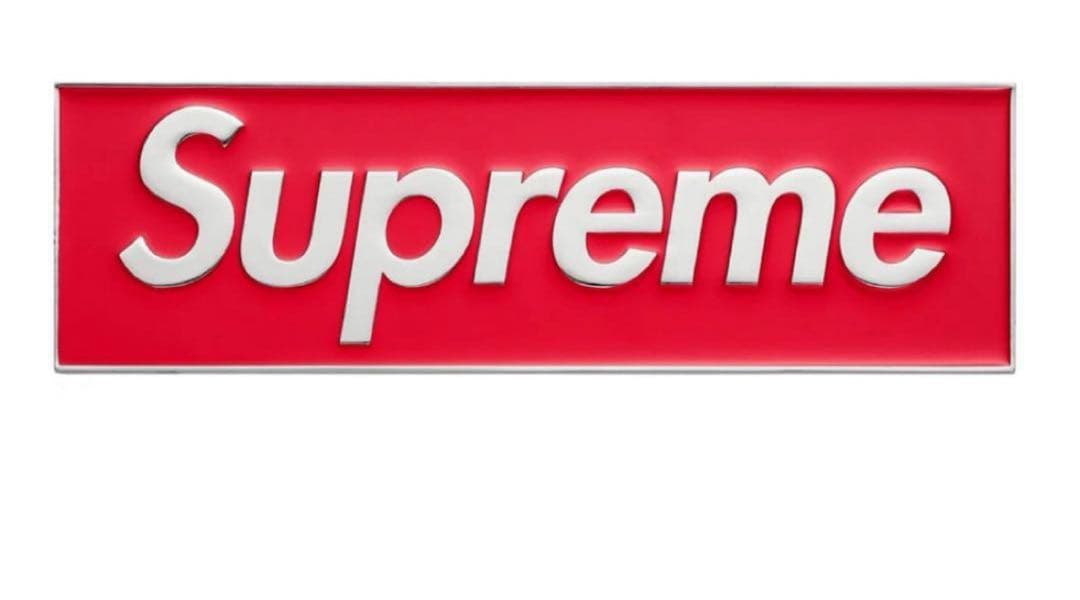 パ*レ様 supreme Box Logo Car Emblem 赤