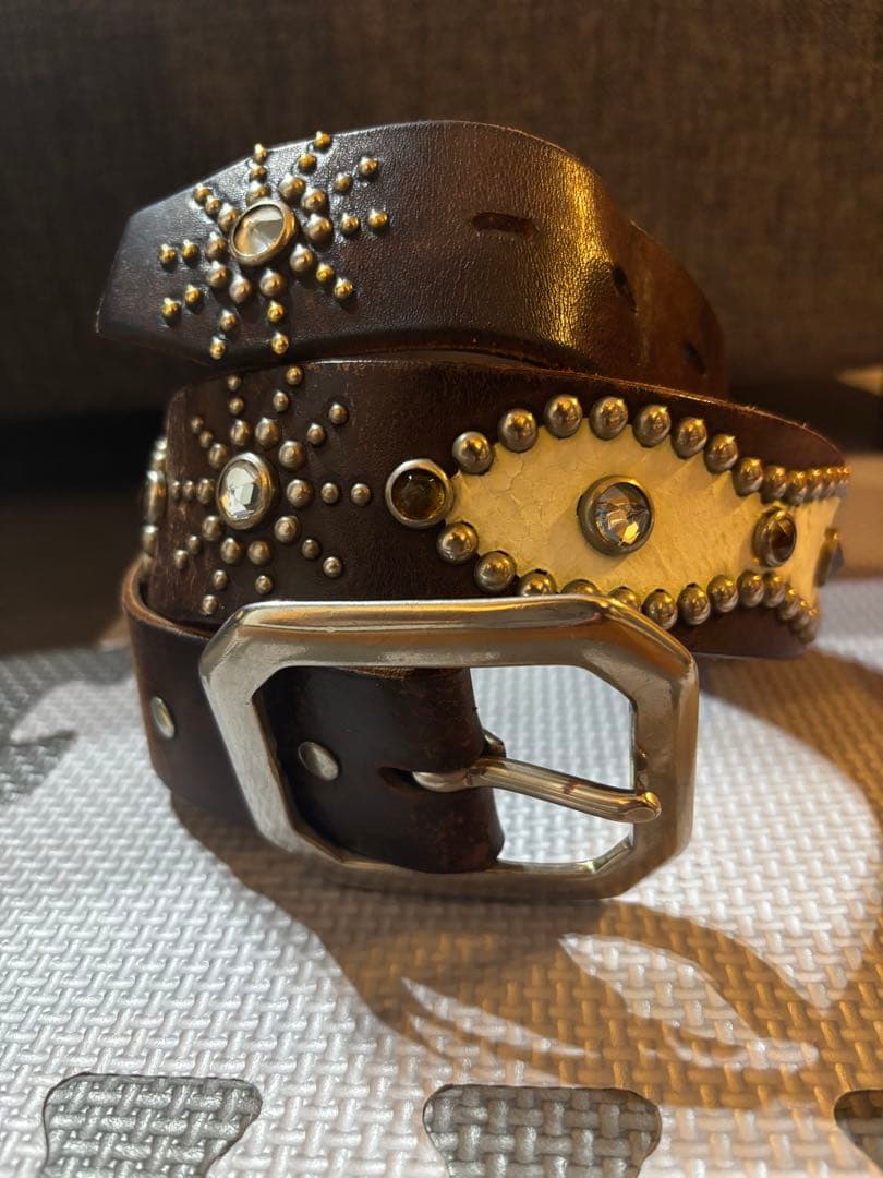 ＨＴＣブラウンレザーベルトサイズ３２