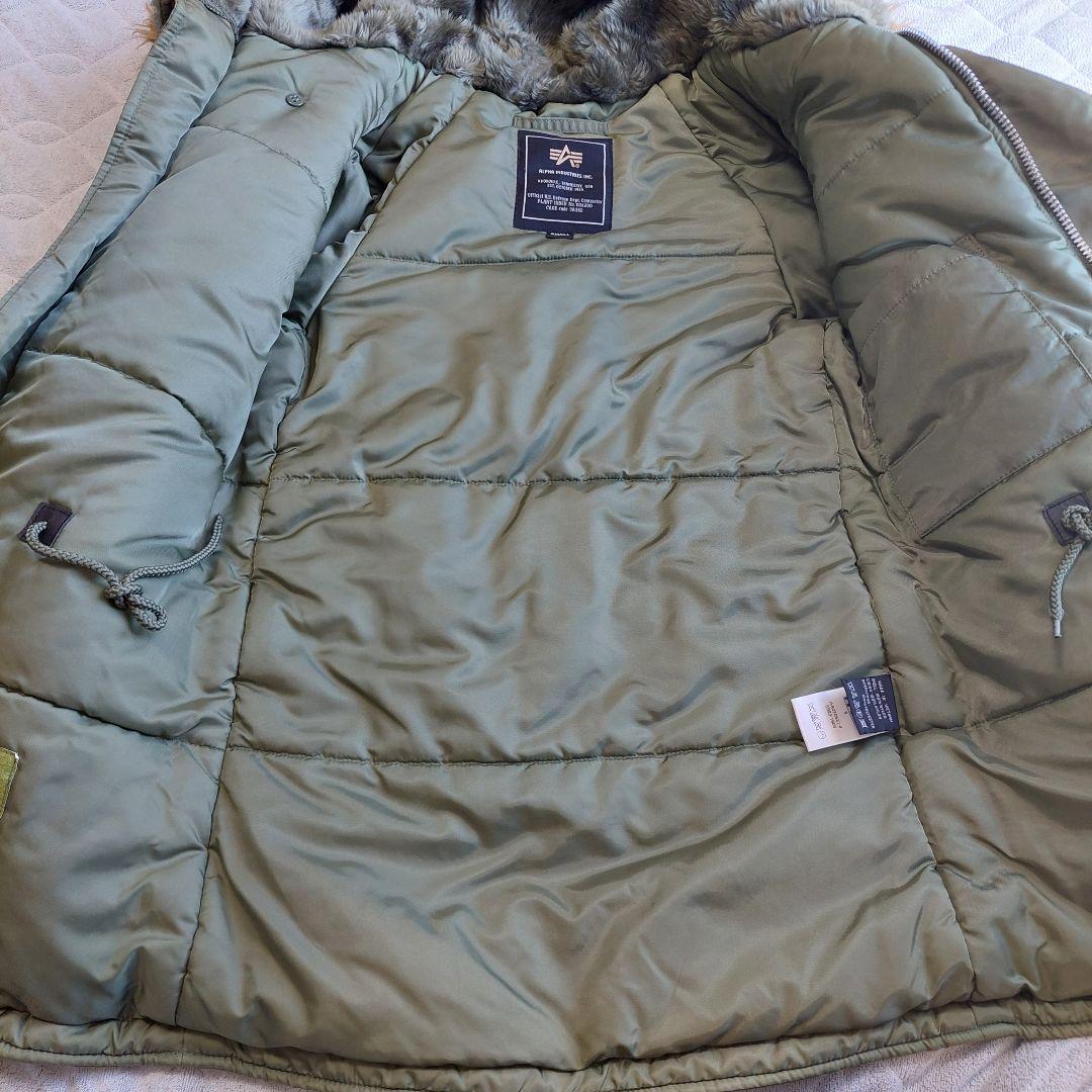 【極美品】ALPHA INDUSTRIES N3B モッズコート S ファー付き