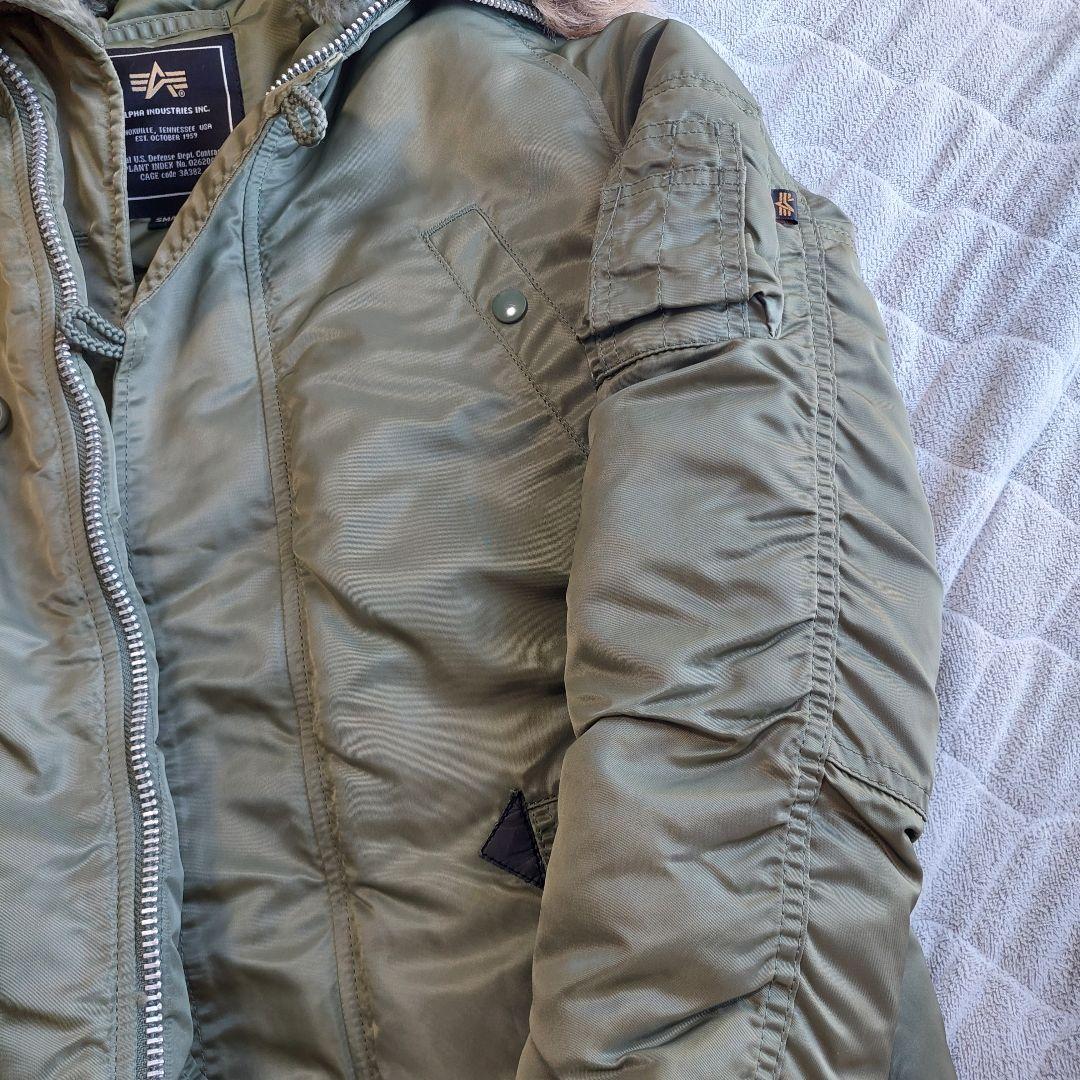 【極美品】ALPHA INDUSTRIES N3B モッズコート S ファー付き