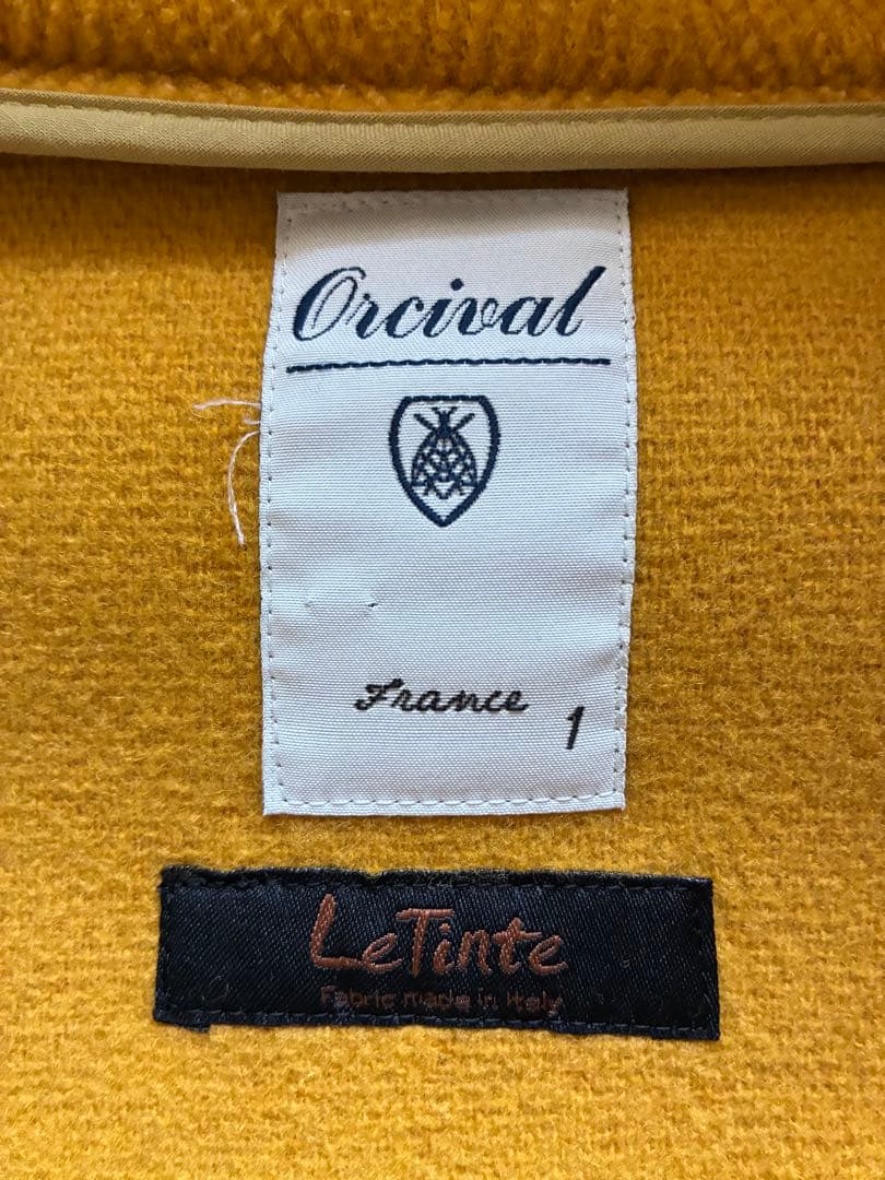 オーシバル　マスタード フード付きダッフルコート