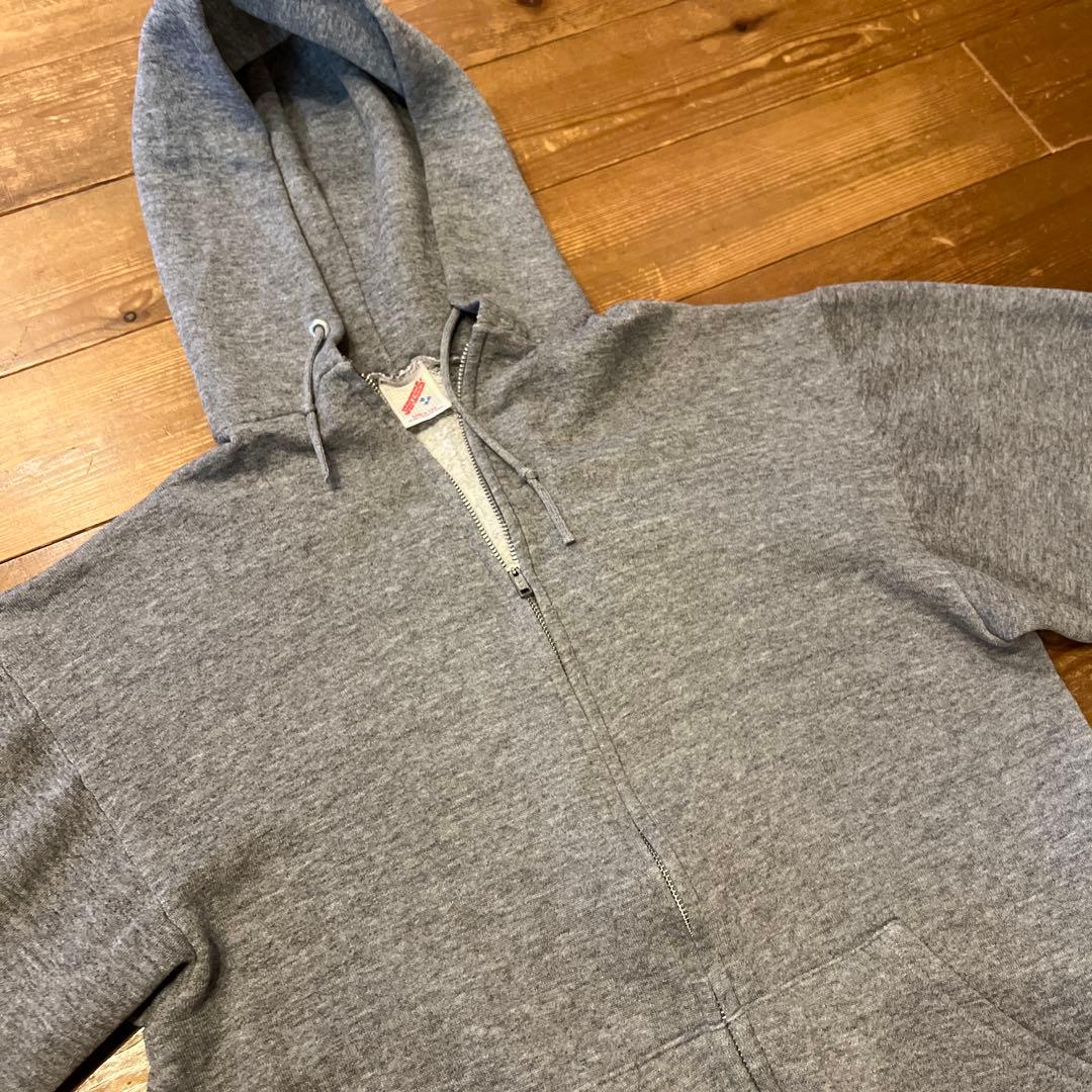 美品90s★ JERZEES アルミジップパーカー★USA製