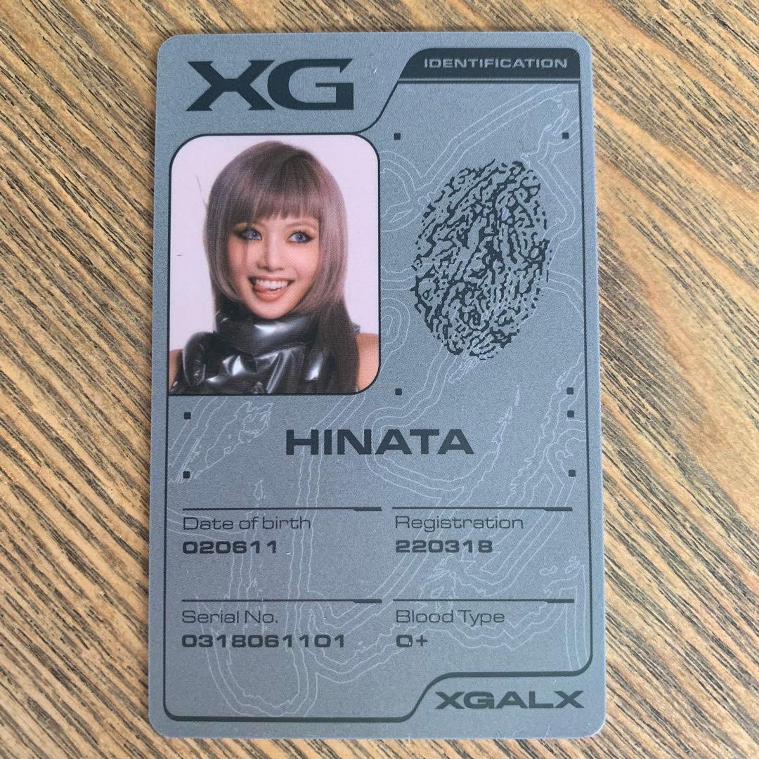 XG HINATA ヒナタ　トレカ　IDカード THE CORE -核