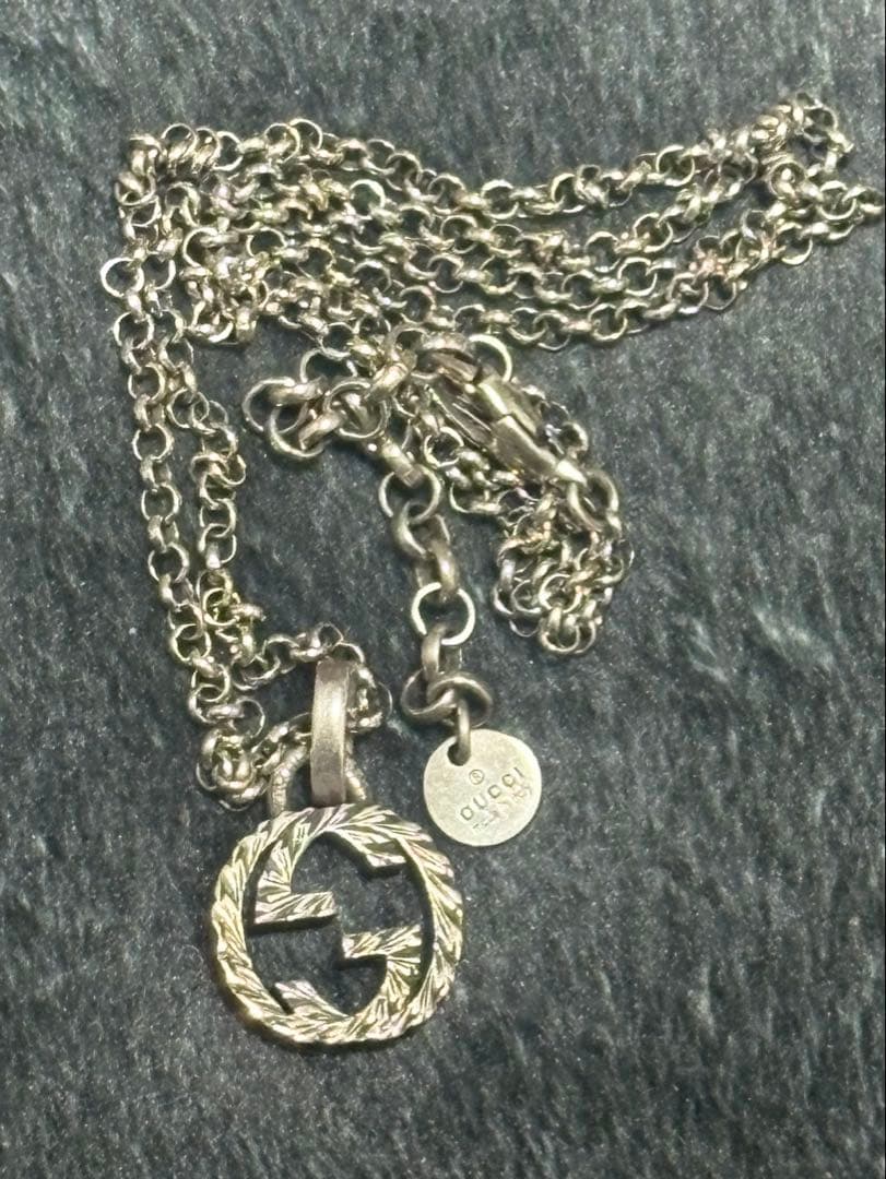 GUCCI グッチ ネックレス アラベスク インターロッキング
