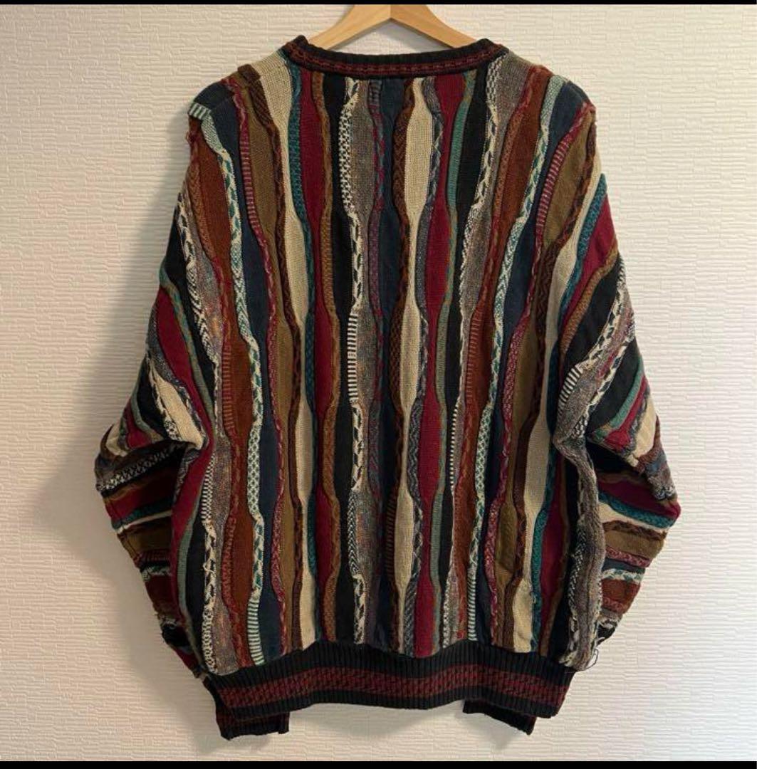 【希少】ALFANI 総柄ニット 3D クージー風 値下げ⭕️